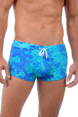 2(X)IST Caribbean Breeze Tie-Dye Floral Swim Trunk thumbnail 1