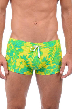 2(X)IST Limoncello Tie-Dye Floral Swim Trunk thumbnail 1