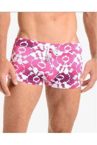 2(X)IST Magenta Tie-Dye Swim Trunk