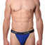 2(X)IST Surf-The-Web Blue Essential Cotton Y-Back Thong