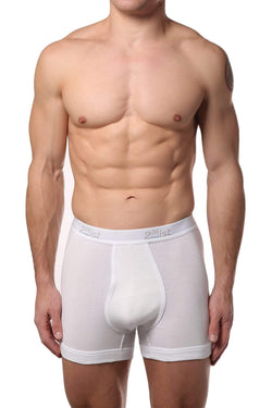2(X)IST White Pima-Cotton Boxer Brief thumbnail 1