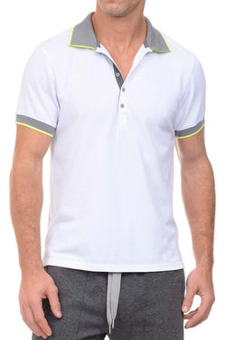 2(X)IST White Tipped Polo Shirt thumbnail 1