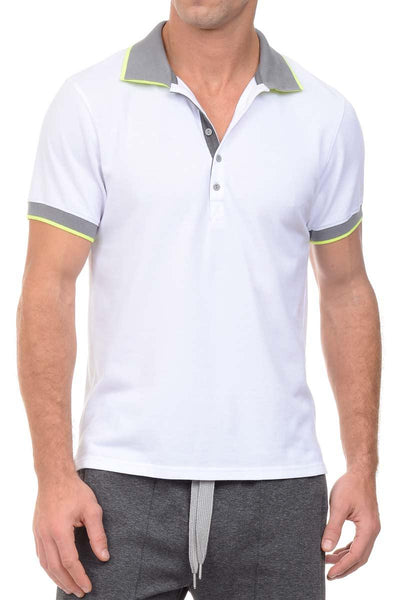 2(X)IST White Tipped Polo Shirt
