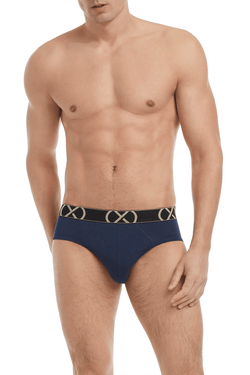 2(X)Ist (X)Luxe  No Show Brief Navy thumbnail 3