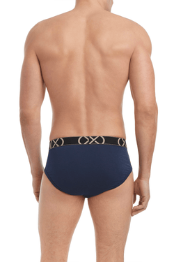 2(X)Ist (X)Luxe  No Show Brief Navy thumbnail 4