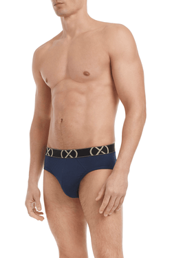 2(X)Ist (X)Luxe  No Show Brief Navy thumbnail 2