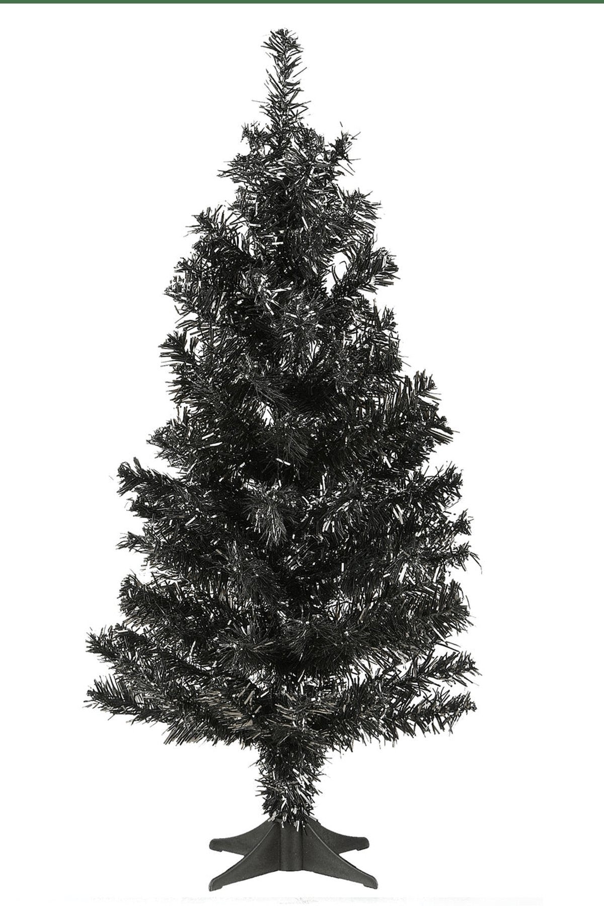 24" Black Tinsel Tree