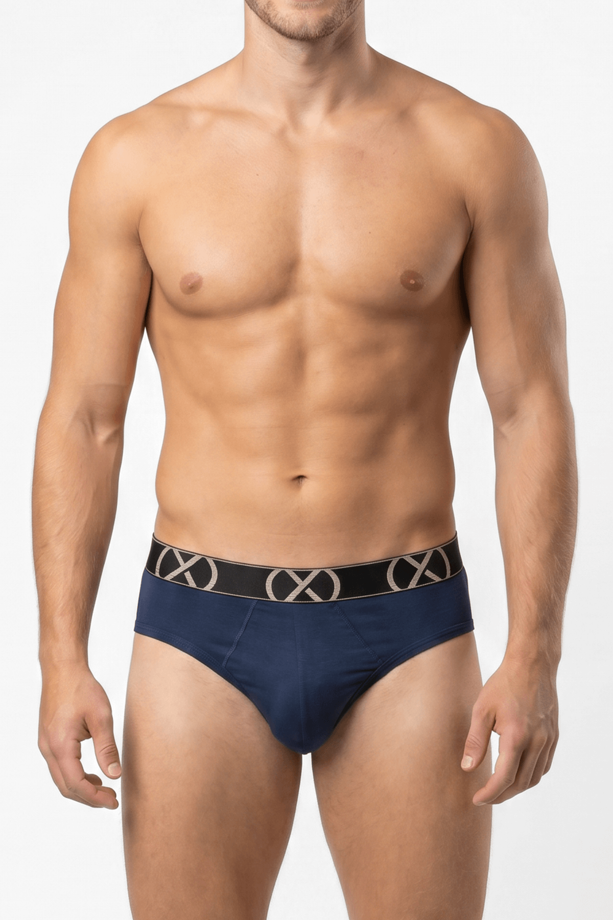 2xist Navy Solid Men's Briefs - 2XI-LEUW