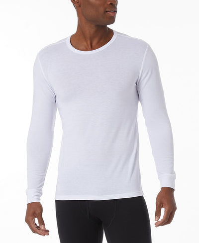 32 Degrees Heat Plus Crewneck Shirt White
