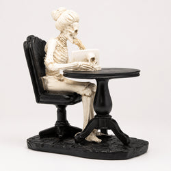9.5-Inch Skeleton with Computer Tabletop Decor thumbnail 2