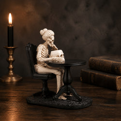 9.5-Inch Skeleton with Computer Tabletop Decor thumbnail 3