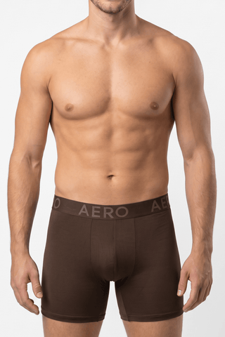 AERO Brown Boxer Briefs - AER-H66Y