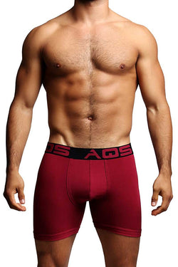 AQS Black/Burgundy/Grey Boxer Brief 3-Pack thumbnail 2