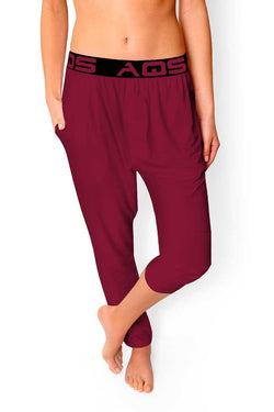 AQS Burgundy Loungewear Pant thumbnail 1