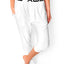 AQS White Loungewear Pant