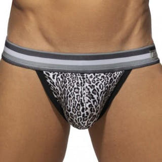 Addicted Leopard Stripes Strapless pouch