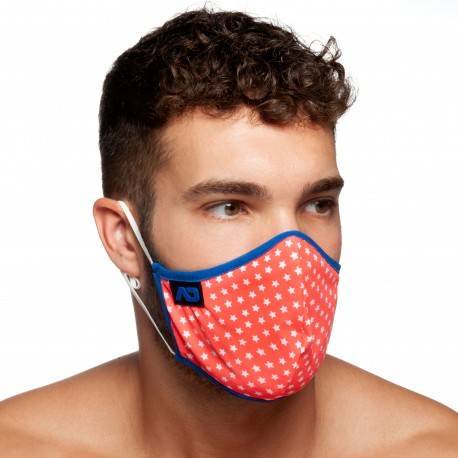 Addicted Red Stars Mask