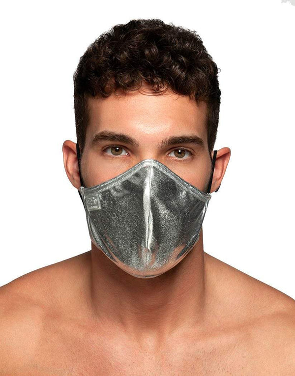 Addicted Silver Party Mask