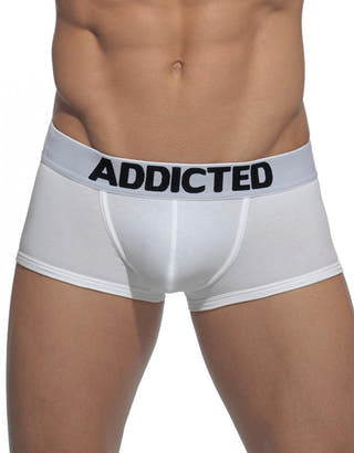 Addicted White Basic Boxer