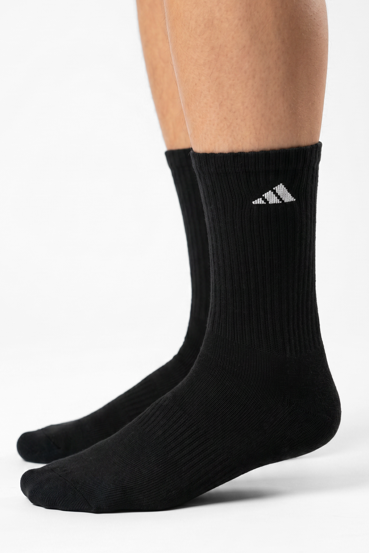 Adidas Black Solid Socks - ADI-XBGW