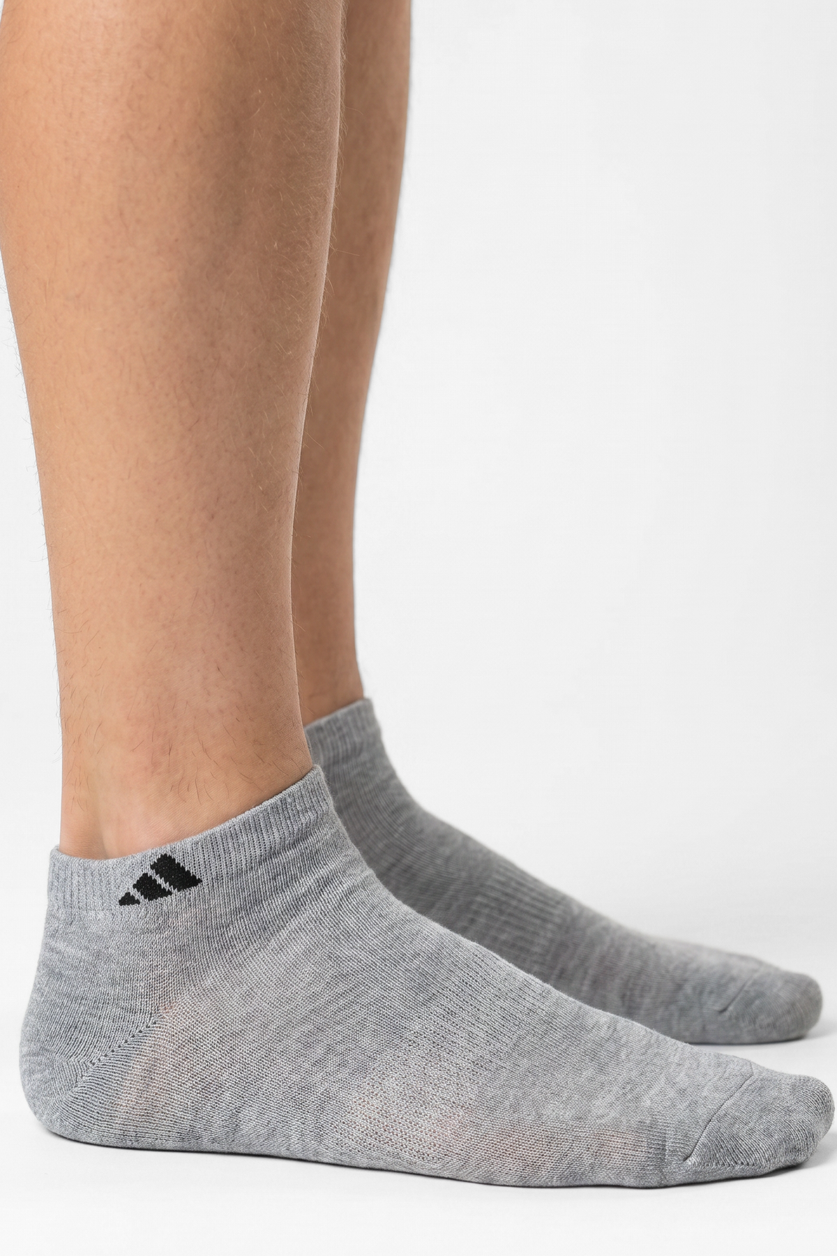 Adidas Solid Gray Socks - ADI-VEB6