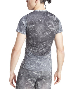 Adidas Tech - Fit Moisture - Wicking Swirl Compression T - Shirt - Black Multi thumbnail 4