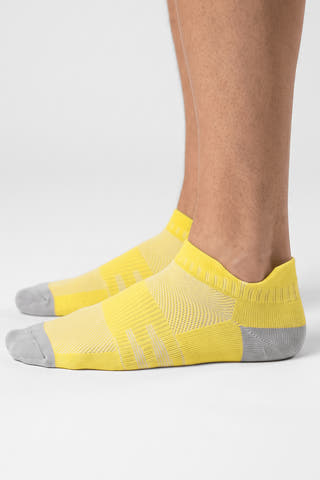 AirFlex Yellow Mesh No-Show Performance Socks