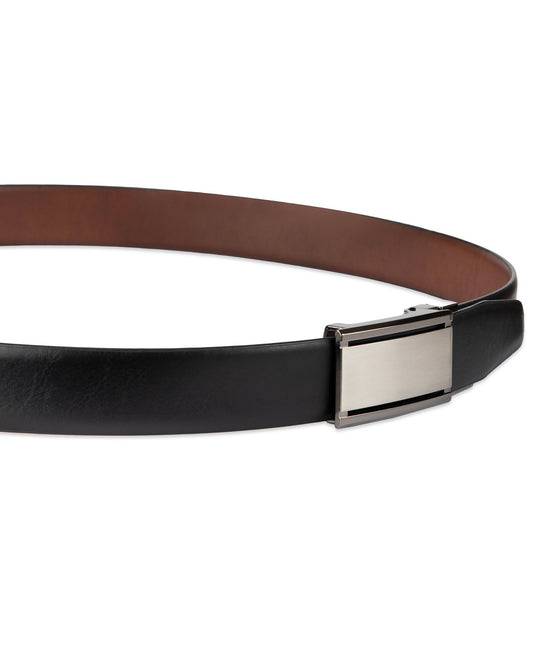 Alfani 2-In-1 Reversible AlfaTech Custom Fit Pressure Locking Plaque Buckle Belt