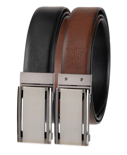 Alfani 2-In-1 Reversible AlfaTech Custom Fit Pressure Locking Plaque Buckle Belt
