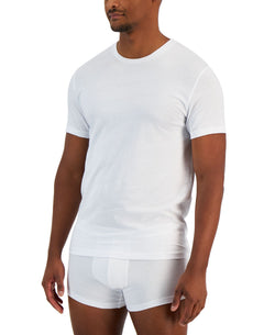 Alfani 4-Pk. Classic-Fit Solid Cotton Undershirts thumbnail 1