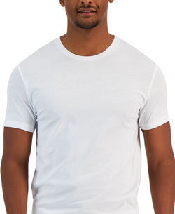 Alfani 4-Pk. Classic-Fit Solid Cotton Undershirts thumbnail 2