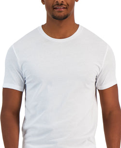 Alfani 4-Pk. Classic-Fit Solid Cotton Undershirts thumbnail 2
