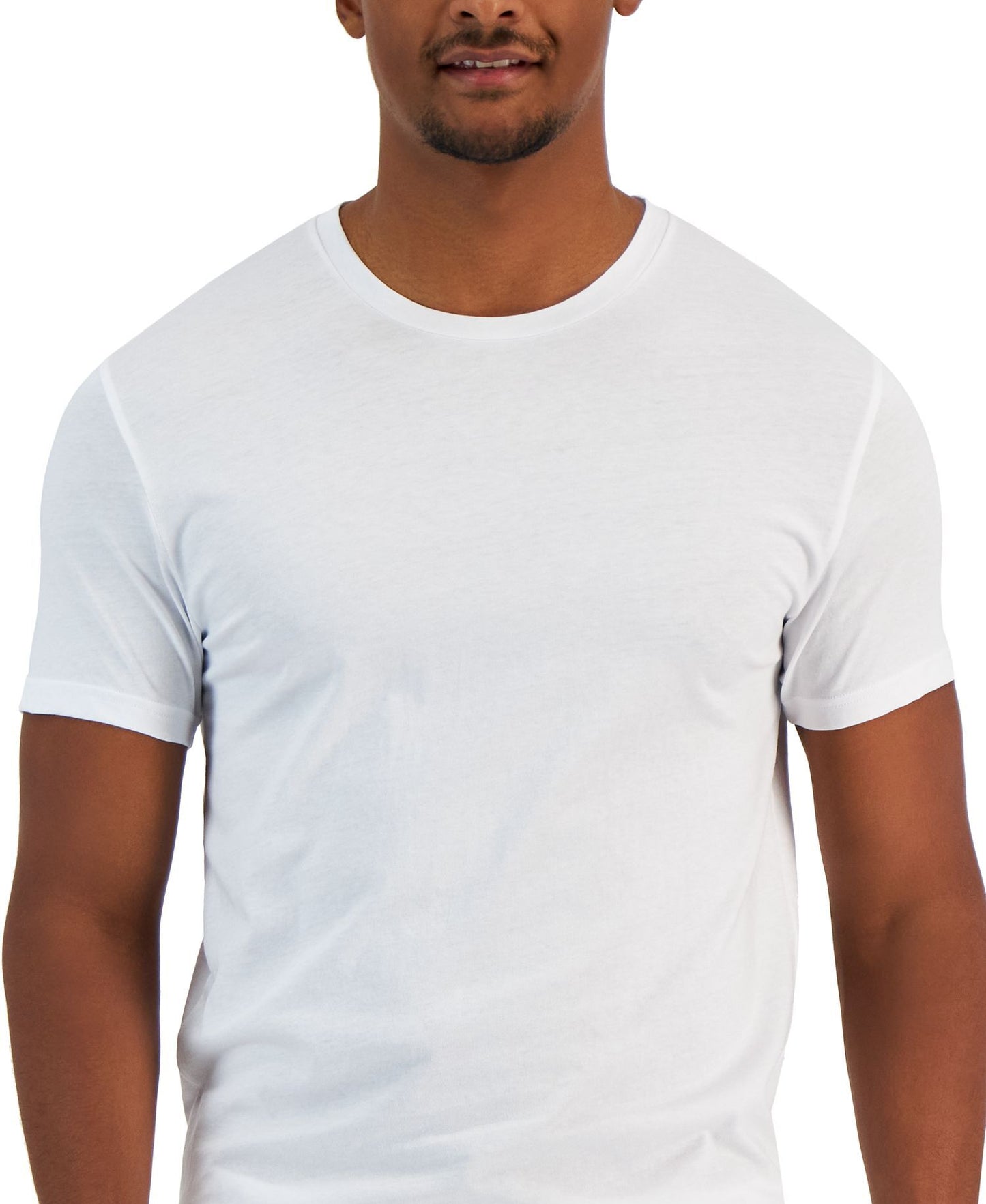 Alfani 4-Pk. Classic-Fit Solid Cotton Undershirts