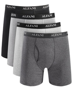 Alfani 4-Pk. Moisture-Wicking Cotton Boxer Briefs thumbnail 1