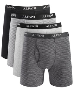 Alfani 4-Pk. Moisture-Wicking Cotton Boxer Briefs thumbnail 1