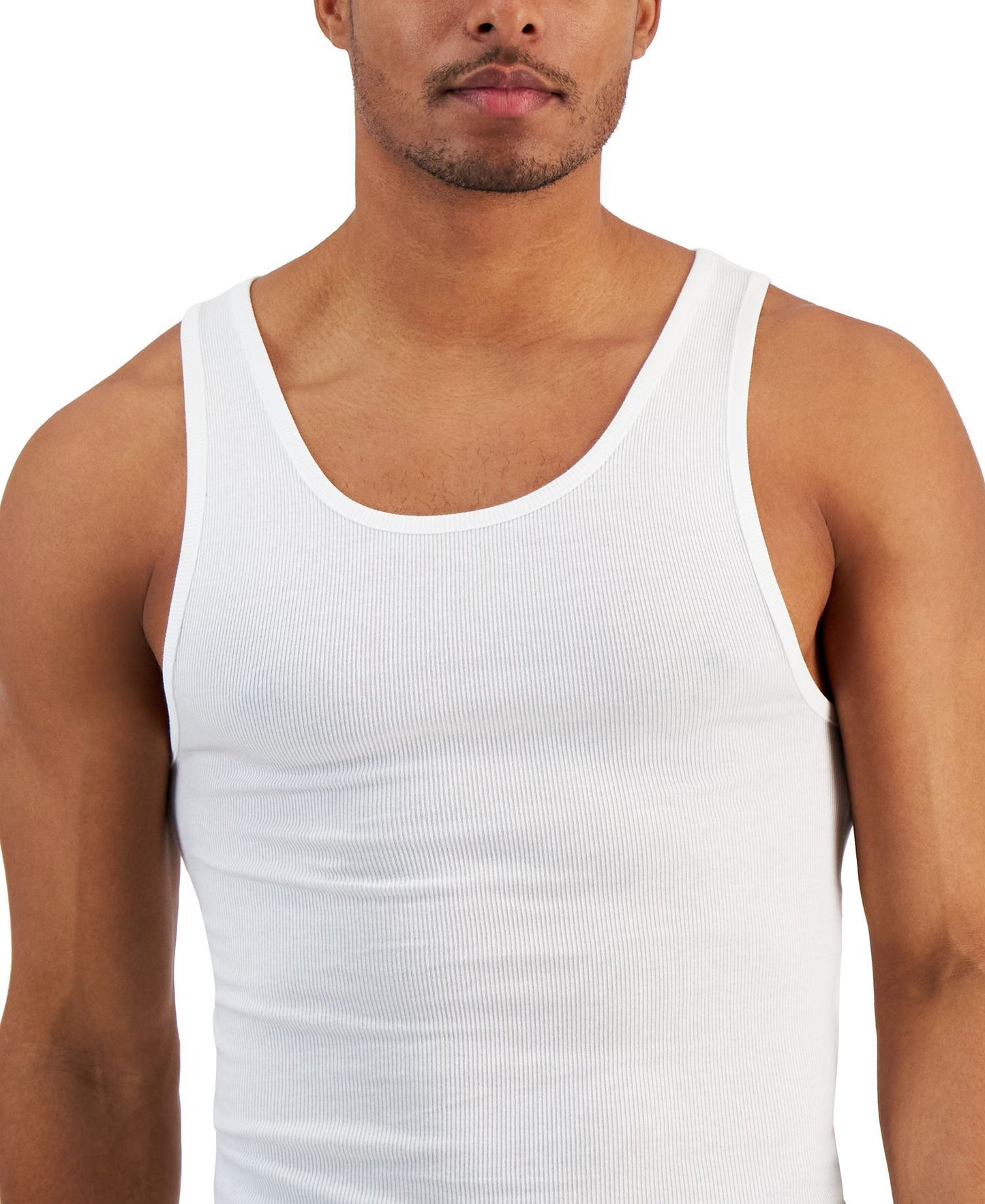 Alfani 4-Pk. Regular-Fit Solid Tanks