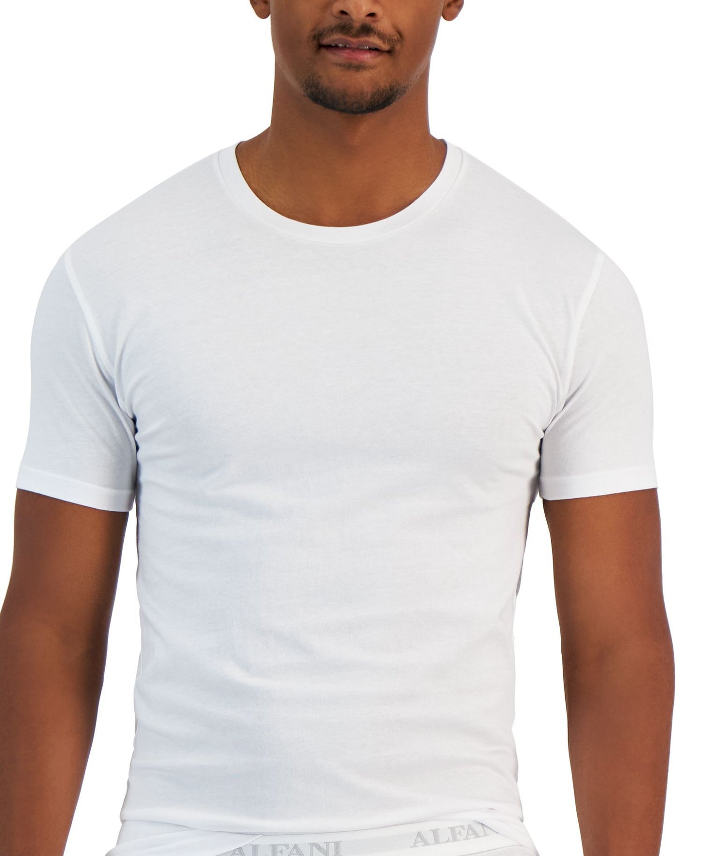Alfani 4-Pk. Slim-Fit Solid Cotton Undershirts
