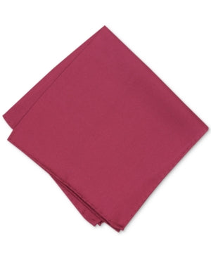 Alfani BURGUNDY Solid Pocket Square US One Size red