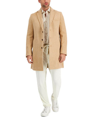 Alfani Bruno Coat Khaki Cbo