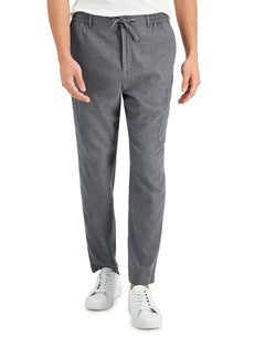 Alfani Drawstring Pants Charcoal Hthr thumbnail 1