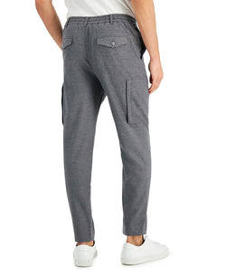 Alfani Drawstring Pants Charcoal Hthr thumbnail 2