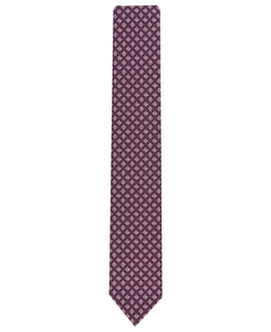 Alfani Hill Geometric Necktie Berry thumbnail 2