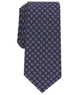 Alfani Hill Geometric Necktie Navy thumbnail 1