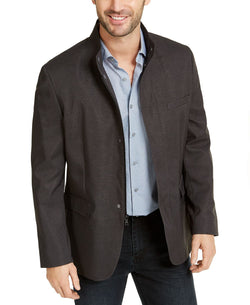 Alfani Kenneth Textured Jacket Charcoal thumbnail 1