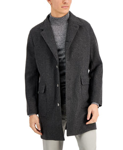 Alfani Knit Topcoat Charcoal Heather thumbnail 1