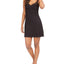 Alfani Mesh-trim Chemise Nightgown Classic Black