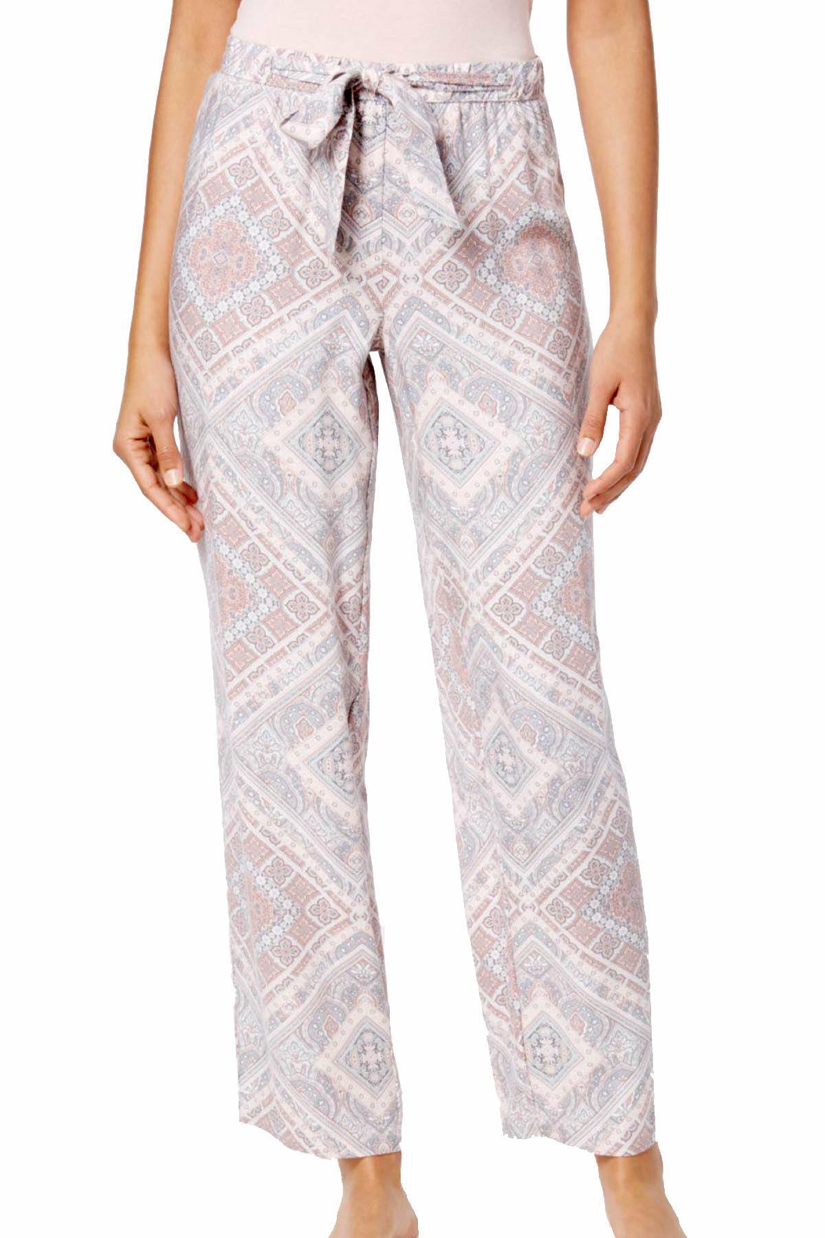 Alfani Printed Pajama Pant in Patchwork Pink