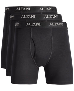 Alfani Regular-Fit Solid Boxer Briefs Pack of 4 thumbnail 1