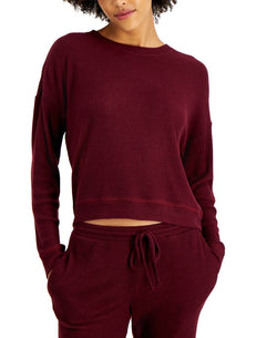 Alfani Ribbed Wide Leg Pajama Set Port Royale thumbnail 3