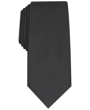 Alfani Slim Textured Tie Created for Macy - Black
